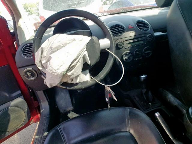 3VWSR31C16M405800 - 2006 VOLKSWAGEN NEW BEETLE წითელი ფოტო 9
