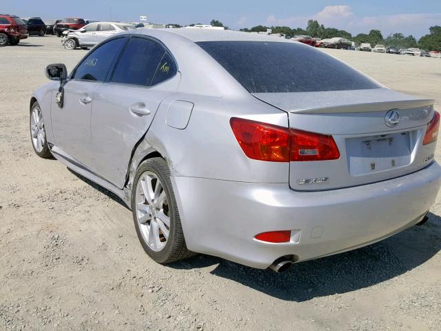 JTHBE262562001915 - 2006 LEXUS IS 350 GRAY photo 3