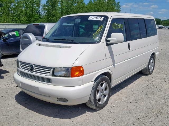 WV2KB47023H015350 - 2003 VOLKSWAGEN EUROVAN GL WHITE photo 2