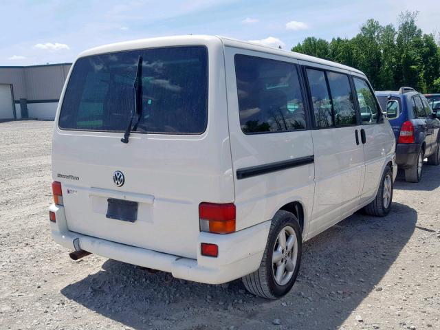 WV2KB47023H015350 - 2003 VOLKSWAGEN EUROVAN GL WHITE photo 4