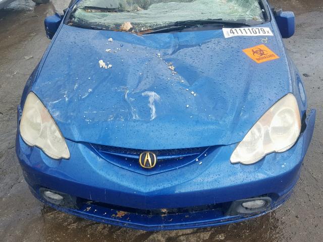 JH4DC53044S006295 - 2004 ACURA RSX TYPE-S BLUE photo 7