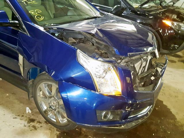 3GYFNEE3XCS532035 - 2012 CADILLAC SRX PERFOR BLUE photo 9