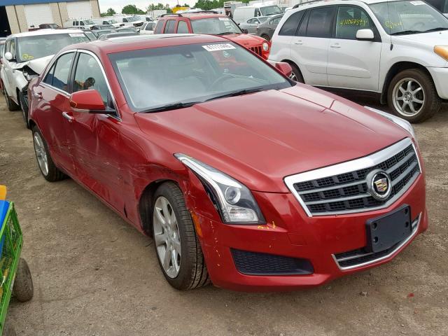 1G6AH5RX0D0140228 - 2013 CADILLAC ATS LUXURY RED photo 1