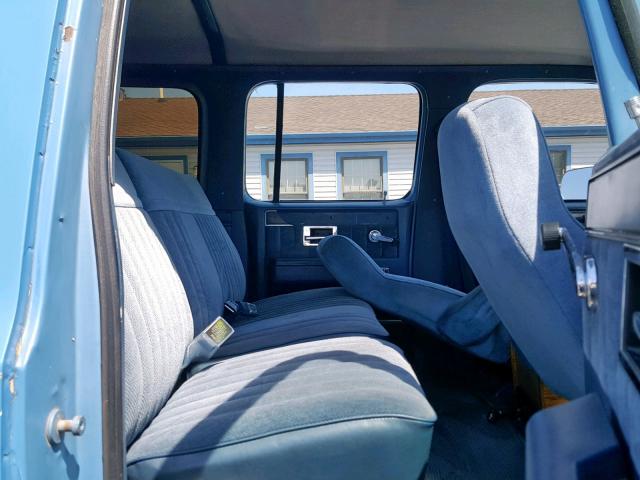 1GCEV16K8HF114567 - 1987 CHEVROLET SUBURBAN V BLUE photo 6