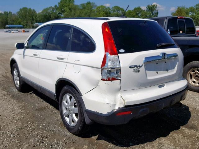 5J6RE387X8L002421 - 2008 HONDA CR-V EXL WHITE photo 3