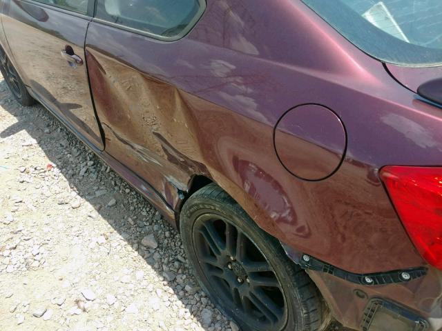 JTKDE177250061989 - 2005 TOYOTA SCION TC ბურგუნდია ფოტო 9