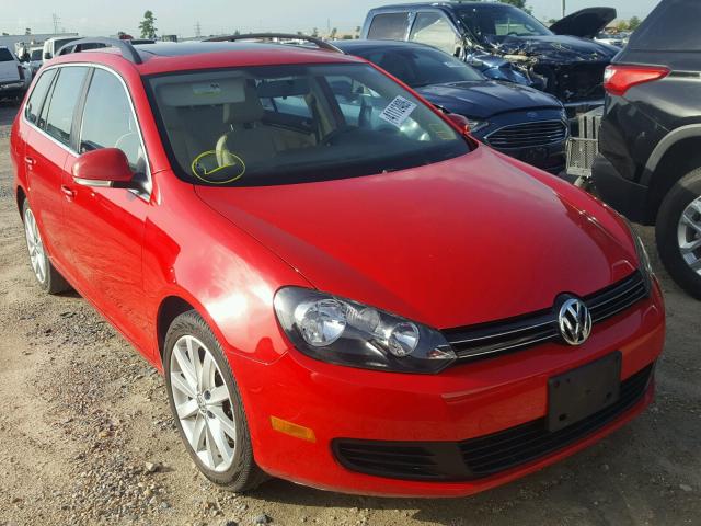 3VWML7AJXEM614600 - 2014 VOLKSWAGEN JETTA TDI RED photo 1