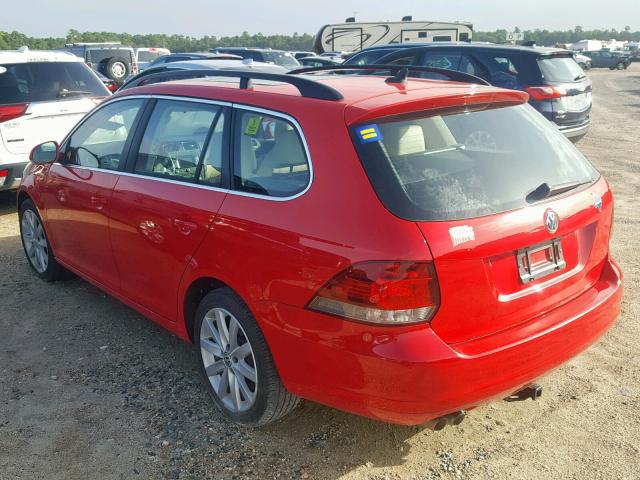 3VWML7AJXEM614600 - 2014 VOLKSWAGEN JETTA TDI RED photo 3