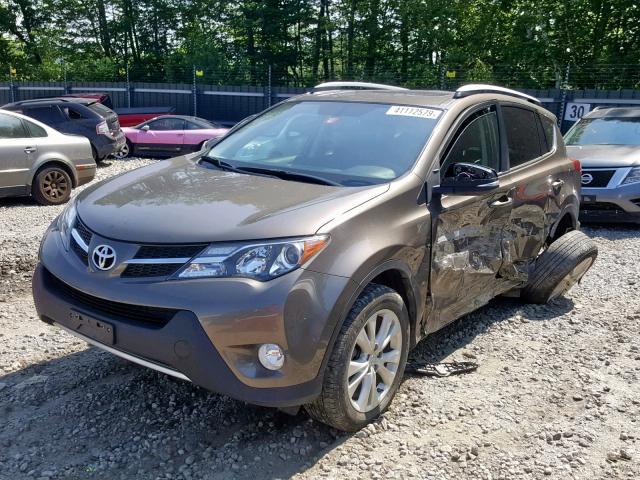 2T3DFREV2FW330154 - 2015 TOYOTA RAV4 LIMIT TAN photo 2