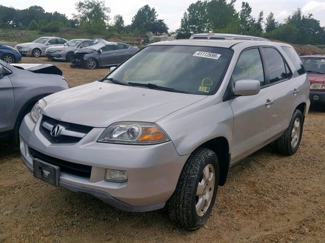 2HNYD18245H500825 - 2005 ACURA MDX SILVER photo 2