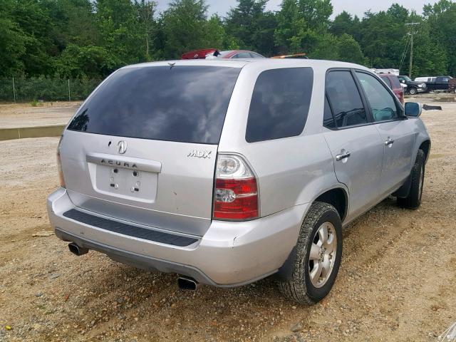 2HNYD18245H500825 - 2005 ACURA MDX SILVER photo 4