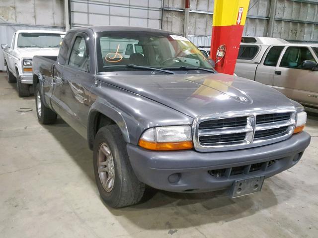 1D7GL12K54S739049 - 2004 DODGE DAKOTA SXT GRAY photo 1