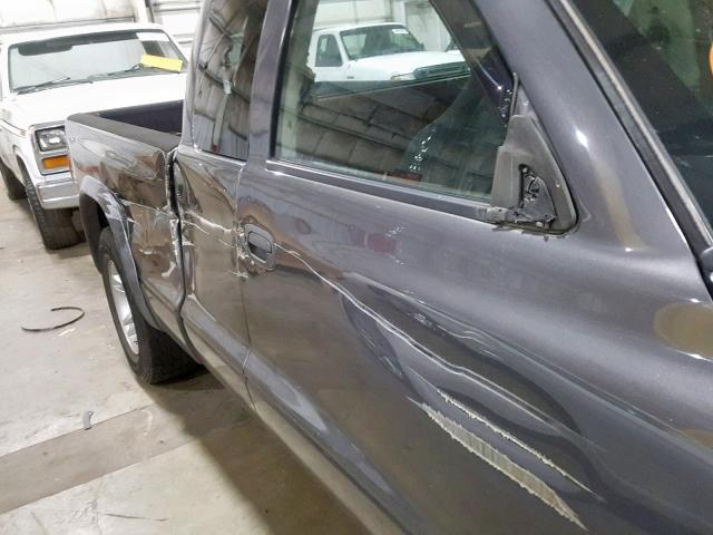 1D7GL12K54S739049 - 2004 DODGE DAKOTA SXT GRAY photo 9