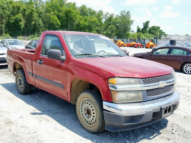 1GCCS148358248037 - 2005 CHEVROLET COLORADO BURGUNDY photo 1