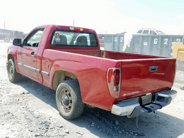 1GCCS148358248037 - 2005 CHEVROLET COLORADO BURGUNDY photo 3