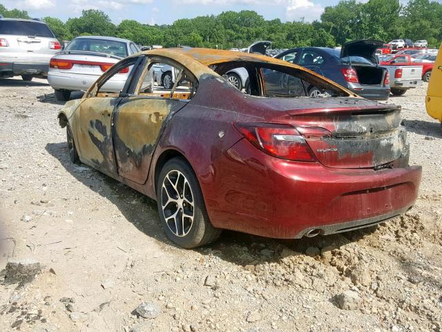 2G4GL5EX2H9136040 - 2017 BUICK REGAL SPOR BURN photo 3