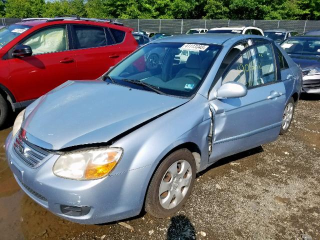 KNAFE121175479448 - 2007 KIA SPECTRA EX BLUE photo 2