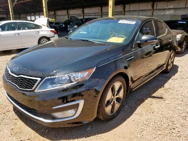 KNAGM4AD4B5002624 - 2011 KIA OPTIMA HYB BLACK photo 2