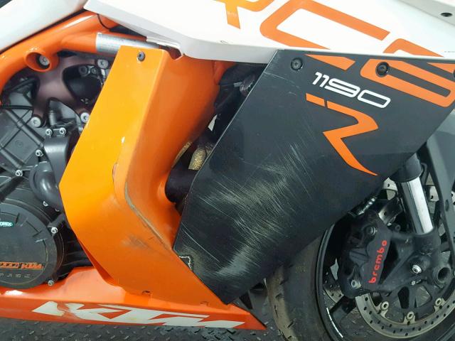 VBKVR9405DM992739 - 2013 KTM 1190 RC8 WHITE photo 11