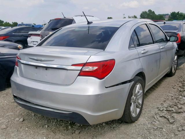 1C3CCBAB8CN318315 - 2012 CHRYSLER 200 LX SILVER photo 4