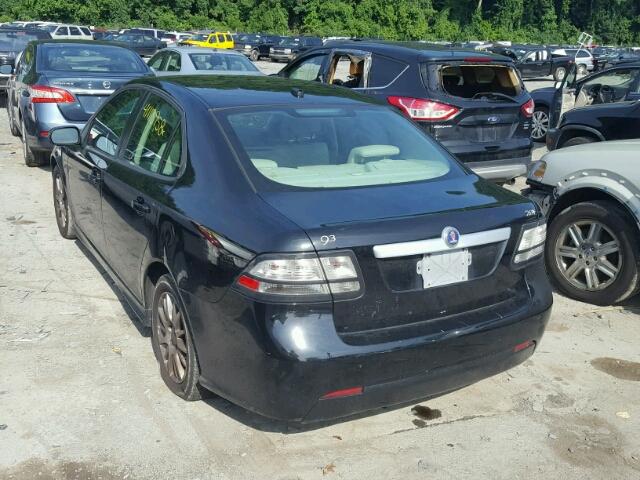 YS3FB49Y881141451 - 2008 SAAB 9-3 2.0T BLACK photo 3