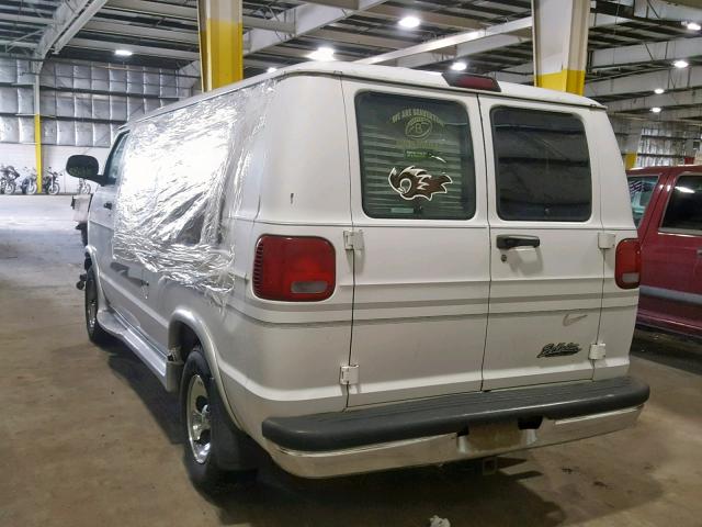 2B6HB11Y3WK104467 - 1998 DODGE RAM VAN B1 WHITE photo 3