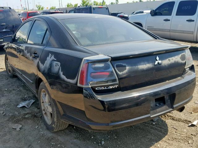 4A3AB76S05E072954 - 2005 MITSUBISHI GALANT GTS BLACK photo 3