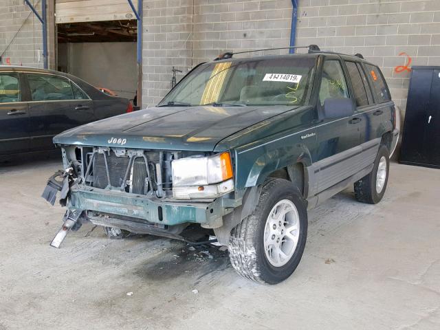 1J4FX58S0RC312494 - 1994 JEEP GRAND CHER GREEN photo 2