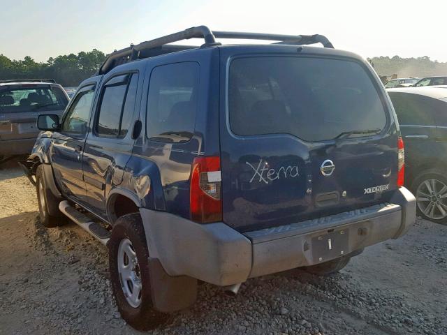 5N1ED28T53C677497 - 2003 NISSAN XTERRA XE BLUE photo 3