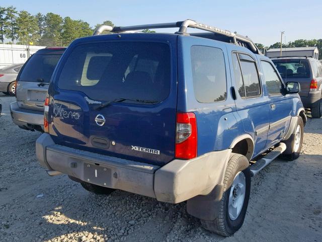 5N1ED28T53C677497 - 2003 NISSAN XTERRA XE BLUE photo 4