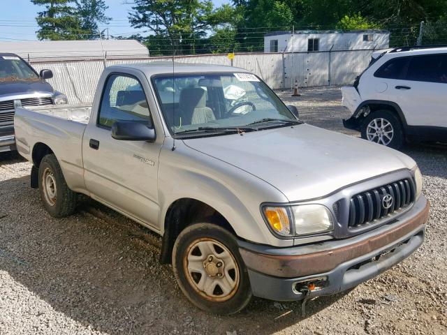 5TENL42N72Z124220 - 2002 TOYOTA TACOMA SILVER photo 1