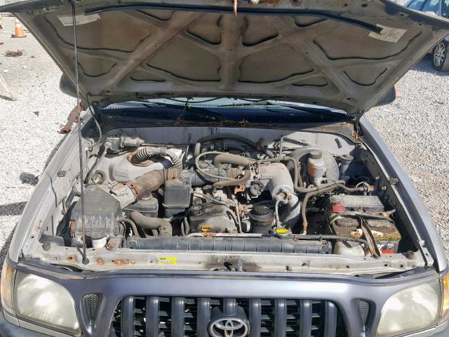 5TENL42N72Z124220 - 2002 TOYOTA TACOMA SILVER photo 7