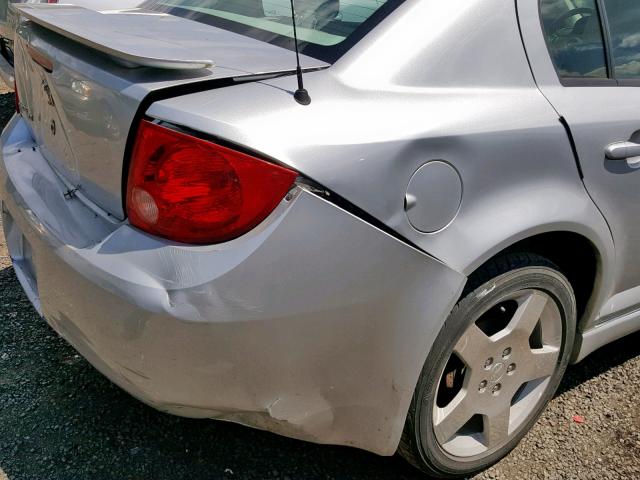 1G1AF5F52A7221779 - 2010 CHEVROLET COBALT 2LT SILVER photo 9