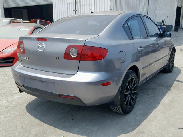 JM1BK12F851344171 - 2005 MAZDA 3 I GRAY photo 4