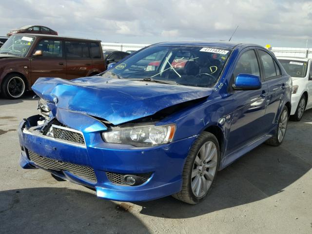 JA32X8HWXAU013746 - 2010 MITSUBISHI LANCER GTS BLUE photo 2