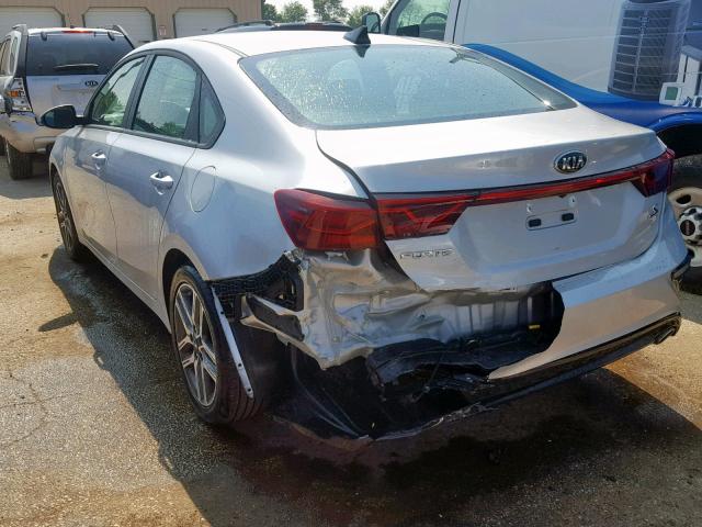 3KPF34AD6KE049708 - 2019 KIA FORTE GT L SILVER photo 3