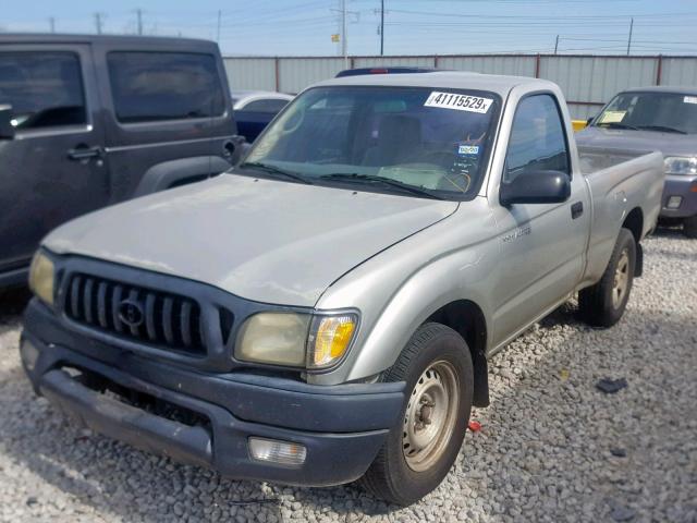 5TENL42N52Z067936 - 2002 TOYOTA TACOMA SILVER photo 2