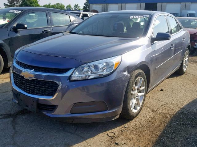 1G11C5SL6FF338307 - 2015 CHEVROLET MALIBU 1LT BLUE photo 2