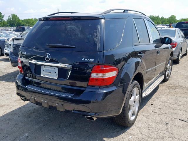 4JGBB72E58A398070 - 2008 MERCEDES-BENZ ML 550 BLACK photo 4