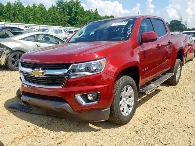 1GCGSCEN4K1200410 - 2019 CHEVROLET COLORADO L RED photo 2
