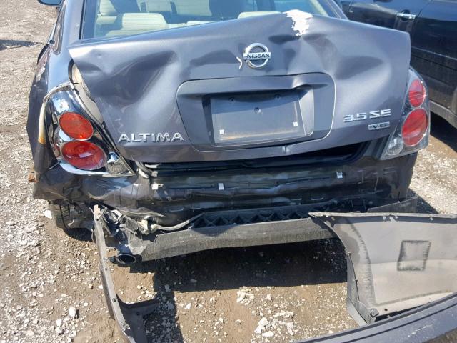 1N4BL11D06C116786 - 2006 NISSAN ALTIMA SE GRAY photo 9