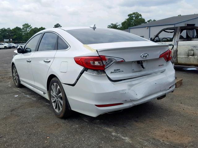 5NPE34AF5HH473947 - 2017 HYUNDAI SONATA SPO WHITE photo 3