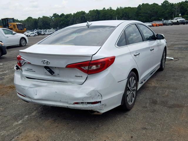 5NPE34AF5HH473947 - 2017 HYUNDAI SONATA SPO WHITE photo 4