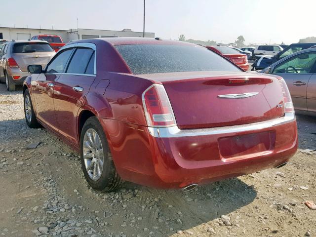 2C3CCACGXCH138829 - 2012 CHRYSLER 300 LIMITE RED photo 3