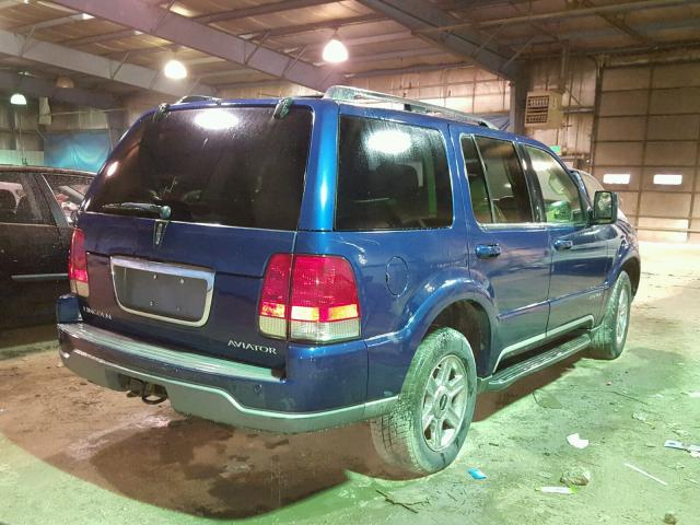 5LMEU88H25ZJ06822 - 2005 LINCOLN AVIATOR 蓝色 照片 4