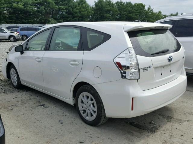 JTDZN3EU0C3171579 - 2012 TOYOTA PRIUS V WHITE photo 3