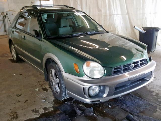 JF1GG68562H835477 - 2002 SUBARU IMPREZA OU GREEN photo 1