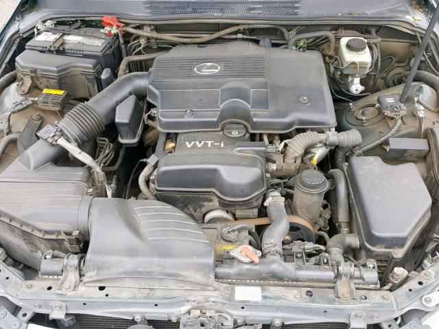 JTHBD182410016078 - 2001 LEXUS IS 300 GREEN photo 7