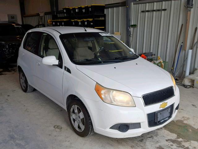 KL1TD66E69B672791 - 2009 CHEVROLET AVEO LS WHITE photo 1