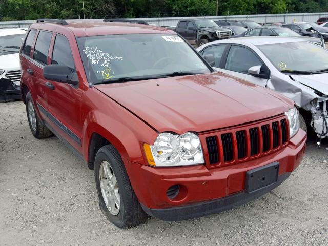 1J4GS48K06C148981 - 2006 JEEP GRAND CHER RED photo 1